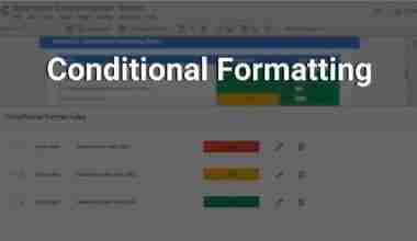 conditional formatting rules setup