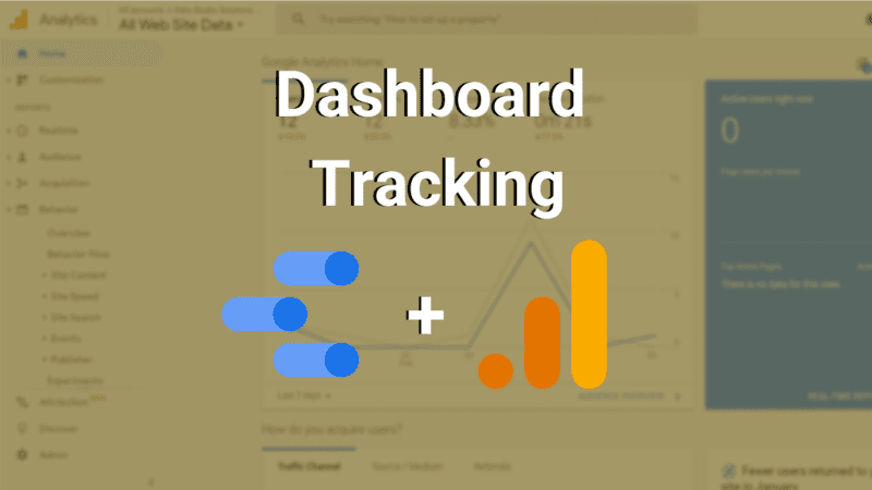 dashboard tracking google analytics and data studio