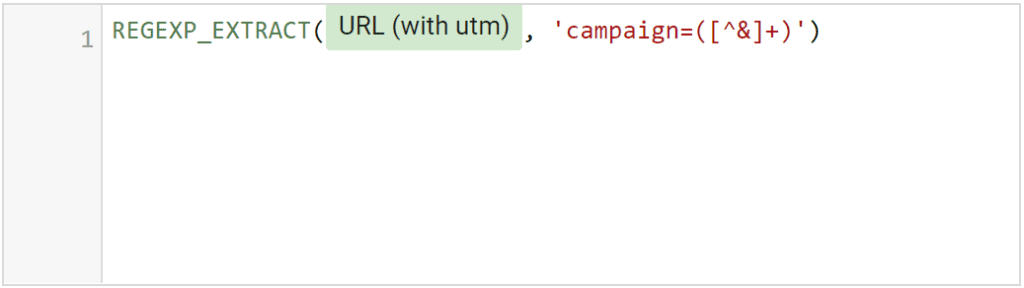 data studio functions regexp_extract syntax