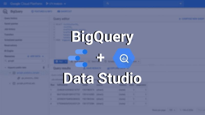 bigquery and data studio