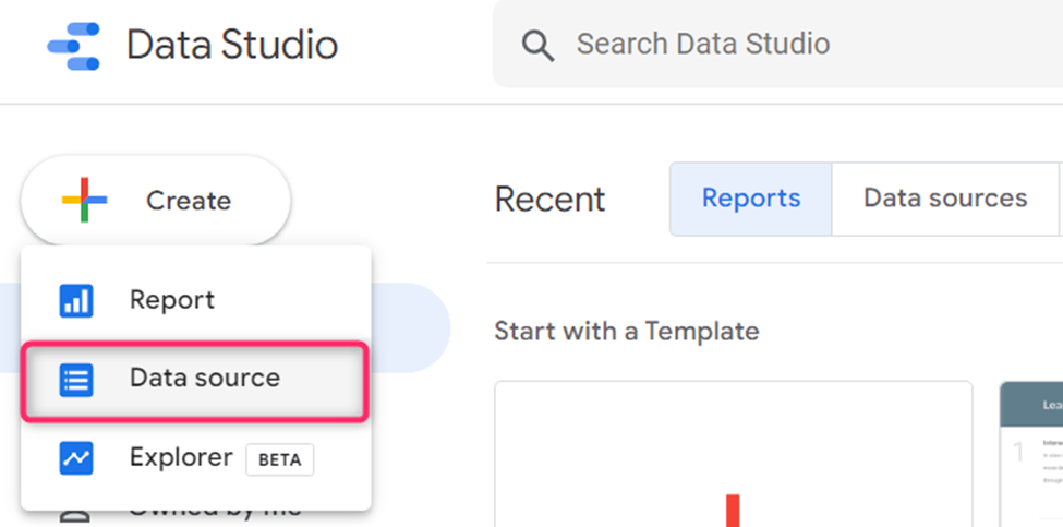 data source in google data studio