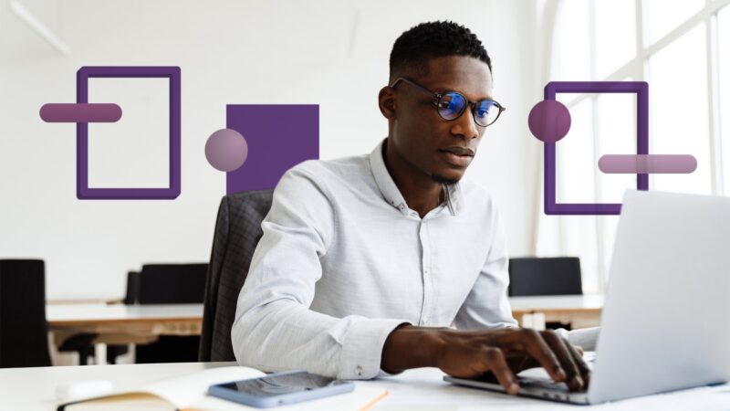 young person who is working on a computer